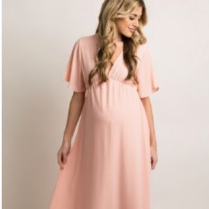 Pinkblush Dresses - Maternity- Light Pink Maxi Dress Pinkblush Dresses - Maternity- Light Pink Maxi Dress